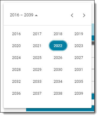 Select the Year in the date-picker.